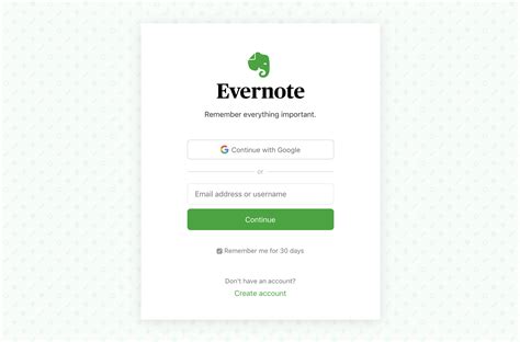 evernote com login